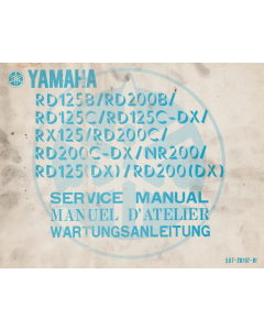 Yamaha RD 125 / RD 200 (1973-1984) Wartungsanleitung