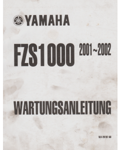 Yamaha FZS 1000 (2001-2002) Wartungsanleitung