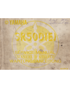 Yamaha SR 500 (1978-1983) Wartungsanleitung