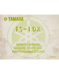 Yamaha  FS - 1 (DX) (1977) Wartungsanleitung