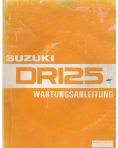 Suzuki DR 125 (1982-1983)  Wartungsanleitung