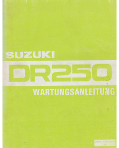 Suzuki DR 250 (1982-1987) Wartungsanleitung