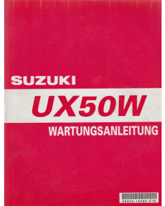 Suzuki UX 50 W (1999-2000) Wartungsanleituing