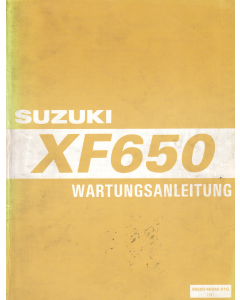 Suzuki XF 650 (1997-2001) Wartungsanleitung