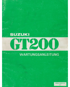 Suzuki GT 200 (1979-1981)   Wartungsanleitung