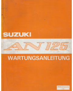 Suzuki AN 125 (1992-!994) Wartungsanleitung