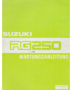 Suzuki RG 250 (1983-1985) Wartungsanleitung 
