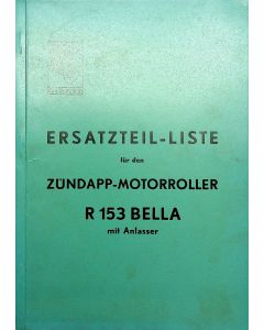 Zündapp R 153 Bella (1956) Ersatzteil Liste