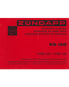 Zündapp KS 125 (1972)  Ersatzteil Katalog