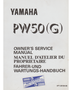 Yamaha PW 50 (G) / (1994) Fahrer und Wartungshandbuch