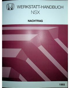 Honda NSX (1993) Werkstatthandbuch  Nachtrag