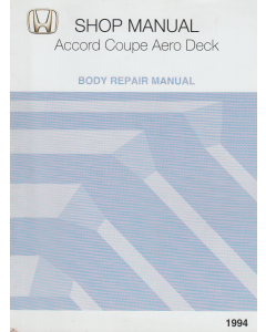 Honda Accord Coupe Aero Deck (1994) Werkstatthandbuch