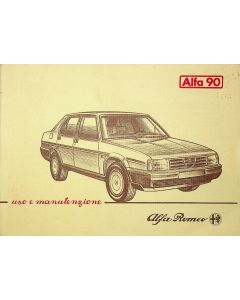 Alfa Romeo 90 (1984-1987) Uso e Manutenzione
