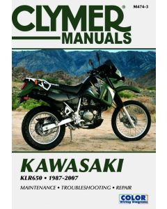 Kawasaki KLR650 (1987-2007) Repair Manual Clymer Reparaturanleitung 