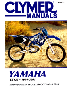 Yamaha YZ125 (1994-2001) Repair Manual Clymer Reparaturanleitung