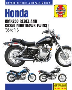 Honda Rebel Nighthawk (1985-2016) Repair Manual Haynes Reparaturanleitung