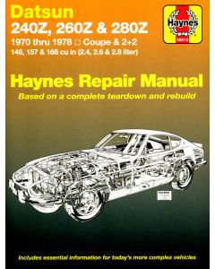 Datsun 240Z 260Z 280Z (1970-1978) Repair Manual Haynes Reparaturanleitung