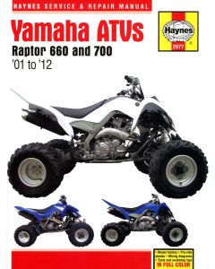 Yamaha ATVs Raptor 660 & 700 (2001-2012) Repair Manual Haynes Reparaturanleitung