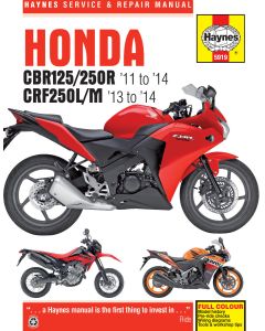 Honda CBR (2011-2018) Repair Manual Haynes Reparaturanleitung