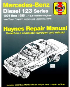 Mercedes-Benz 123 Series (1976-1985) Repair Manual Haynes Reparaturanleitung