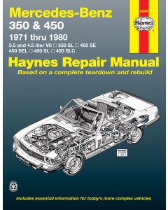 Mercedes-Benz 450SL (1971-1980) Repair Manual Haynes Reparaturanleitung