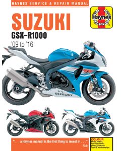 Suzuki GSX-R1000 (2009-2016) Repair Manual Haynes Reparaturanleitung