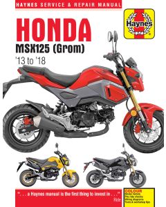 Honda MSX125 (2013-2018) Repair Manual Haynes Reparaturanleitung