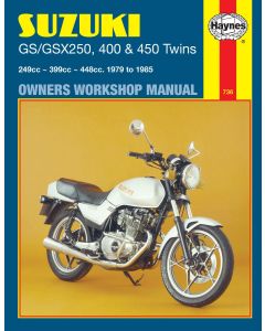 Suzuki Twins (1979-1985) Repair Manual Haynes Reparaturanleitung