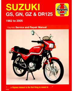 Suzuki DR125 (1982-2005) Repair Manual Haynes Reparaturanleitung