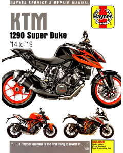 KTM 1290 Super Duke (2014-2019) Repair Manual Haynes Reparaturanleitung 