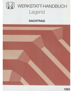 Honda Legend (1993) Werkstatthandbuch Nachtrag