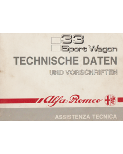 Alfa Romeo 33 Sport Wagon Technische Daten