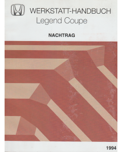 Honda Legend Coupe (1994) Werkstatthandbuch Nachtrag