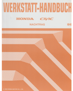 Honda Civic (1999) Werkstatthandbuch Nachtrag