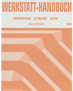 Honda Civic GX (1999) Werkstatthandbuch Nachtrag