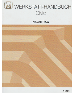 Honda Civic (1998) Werkstatthandbuch Nachtrag