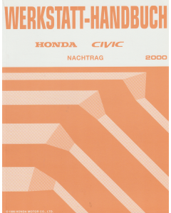 Honda Civic (2000) Werkstatthandbuch Nachtrag