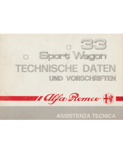 Alfa Romeo 75  Technische Daten und Vorschriften