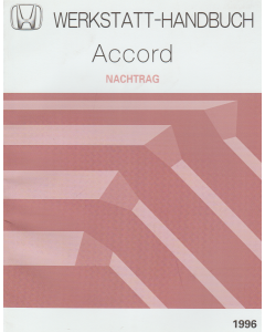 Honda Accord (1996) Werkstatthandbuch Nachtrag