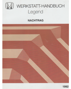 Honda Legend (1992) Werkstatthandbuch Nachtrag