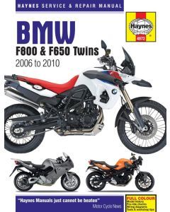 BMW F800 (F650, F700) Twins (06-10) Repair Manual Haynes
