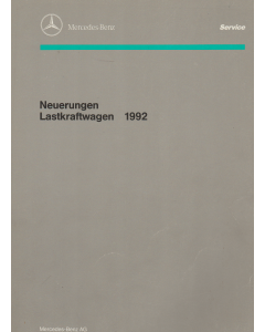 Mercedes Benz Lastkraftwagen (1992) Einfürungsschrift für den Kundendienst