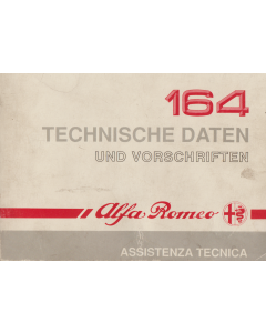 Alfa Romeo 164 Technische Daten und Vorschriften