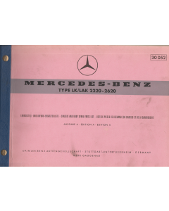 Mercedes Benz LK/LAK 2220-2620  (1964) Fahrgestell und Aufbau Ersatzteilliste