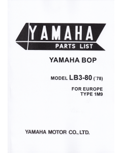 Yamaha Bop LB3-80 (>1978) - Parts List
