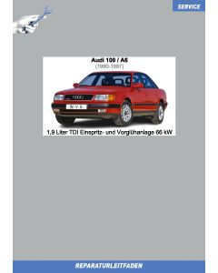 Audi 100 / A6 (1990-1997) Reparaturleitfaden 1,9 Liter TDI Einspritz- und Vorglühanlage 66 kW