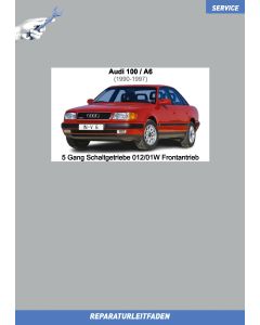 Audi 100 / A6 (1990-1997) Reparaturleitfaden 5 Gang Schaltgetriebe 012/01W Frontantrieb