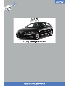 Audi A3 (2003-2013) Reparaturleitfaden 6 Gang Schaltgetriebe 0AG