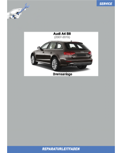 Audi A4 (2007-2015) Reparaturleitfaden Bremsen, Bremsanlage