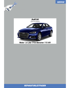 Audi A4 (2015-2024) Reparaturleitfaden Motor 1,4 Liter TFSI Benziner 110 kW
